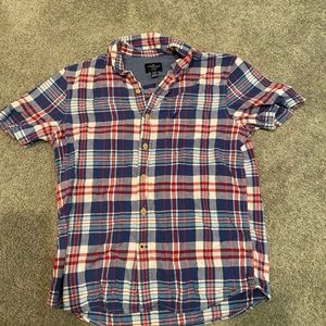 Shirt sleeve flannel button down